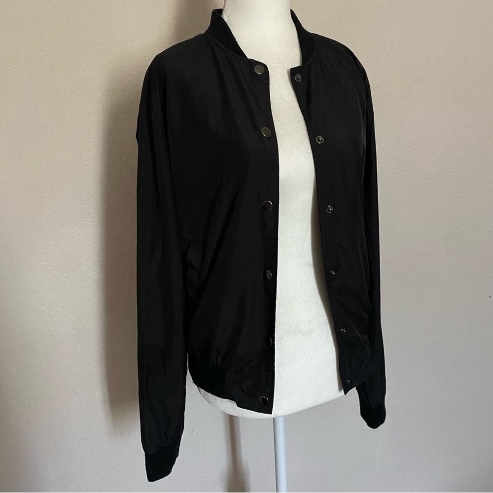 brandy melville button up bomber jacket